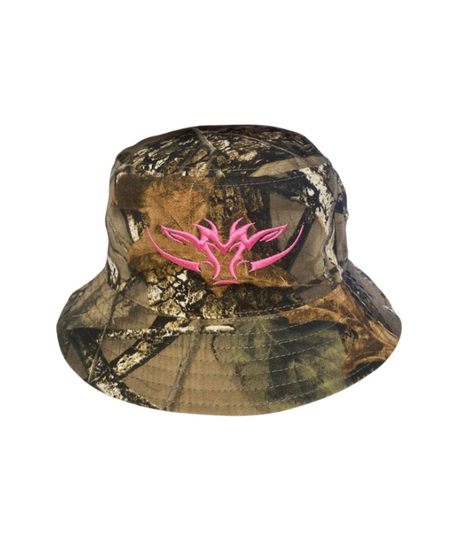 camo pink bucket hat