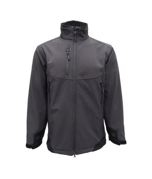 grey softshell jacket