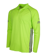 Hi Vis yellow Long Sleeve polo