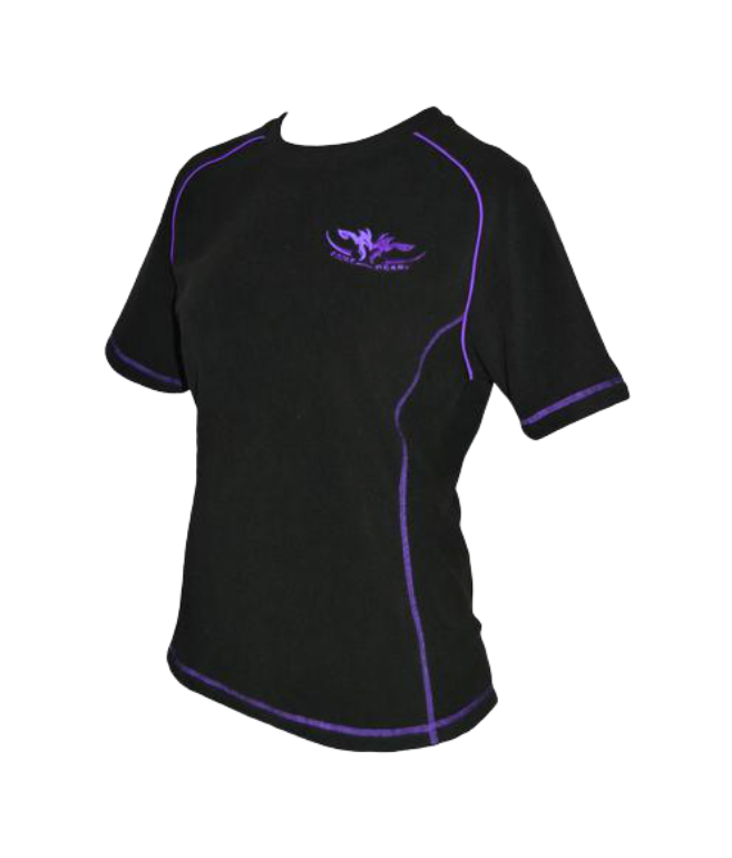 Game Gear ladies fleece tee purple