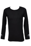 Load image into Gallery viewer, Kids Black long sleeve thermal top for hunting and outdoors
