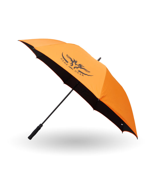 Large Black and Orange 60 inch umbrella 